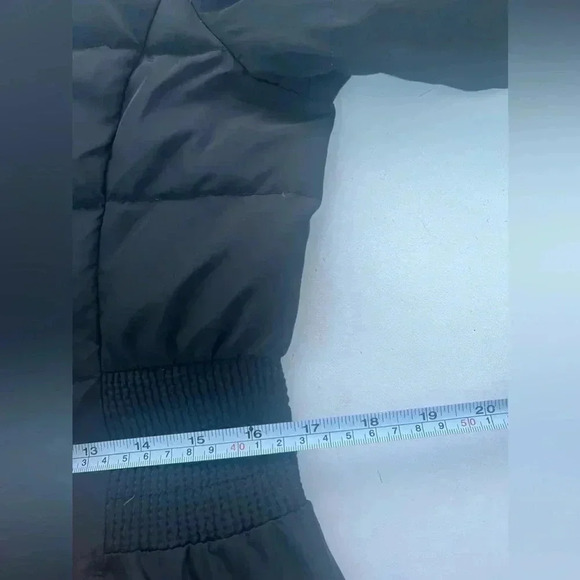 Cole Haan Down and Feathers Fill Hooded Puffer Coat with Inside ZipperBibb Sz S - Picture 16 of 16